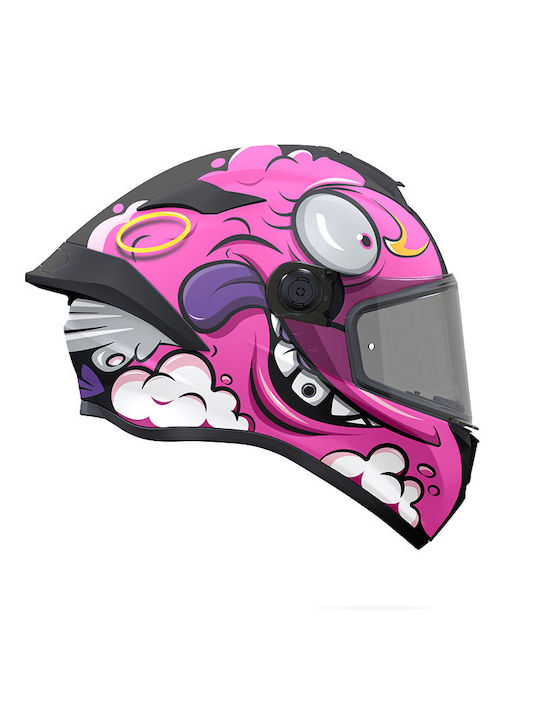 MT Targo S Angeldemon B8 Purple gloss Motorcycle Helmet Full Face DOT / ECE 22.06 1450gr