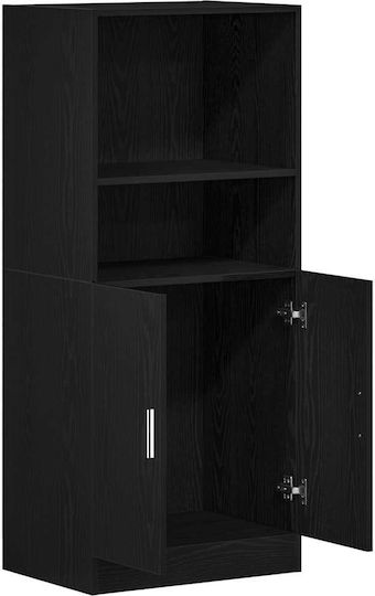 Στήλη Κουζίνας Μαύρο 57x41.5x131.5εκ.