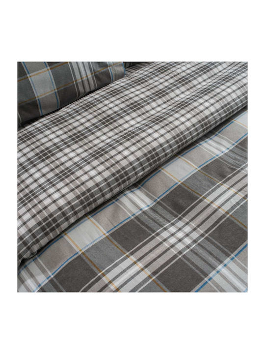 Vesta Home Σετ Παπλωματοθήκη Βαμβακερή 170x240cm Μονή με Μαξιλαροθήκη Oslo 1