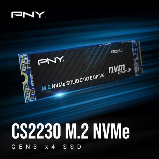 PNY CS2230 SSD 500GB M.2 Type with PCI Express 3.0 Connection M280CS2230-500-RB