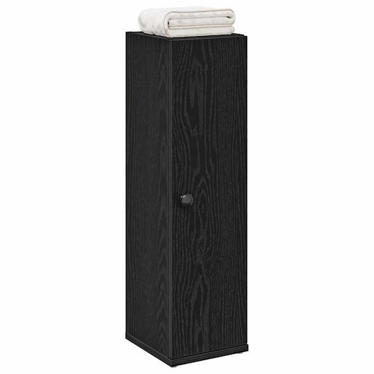 vidaXL Badezimmerschrank B20.5xT22xH72cm Schwarz
