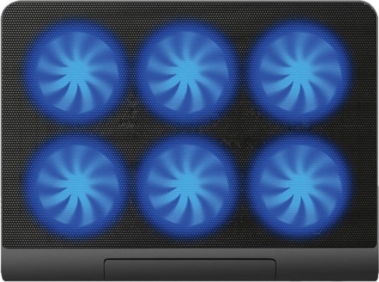 Platinet Cooling Pad for Laptop up to 17.3" with 6 Fans and Lighting (PLCP6FB)