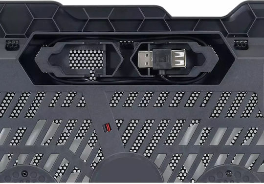 Conceptronic THANA01B Cooling Pad για Laptop έως 15.6" με 2 Ανεμιστήρες και Φωτισμό