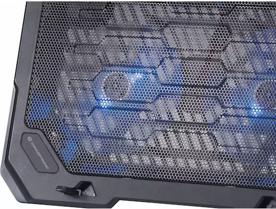 Conceptronic THANA01B Cooling Pad για Laptop έως 15.6" με 2 Ανεμιστήρες και Φωτισμό