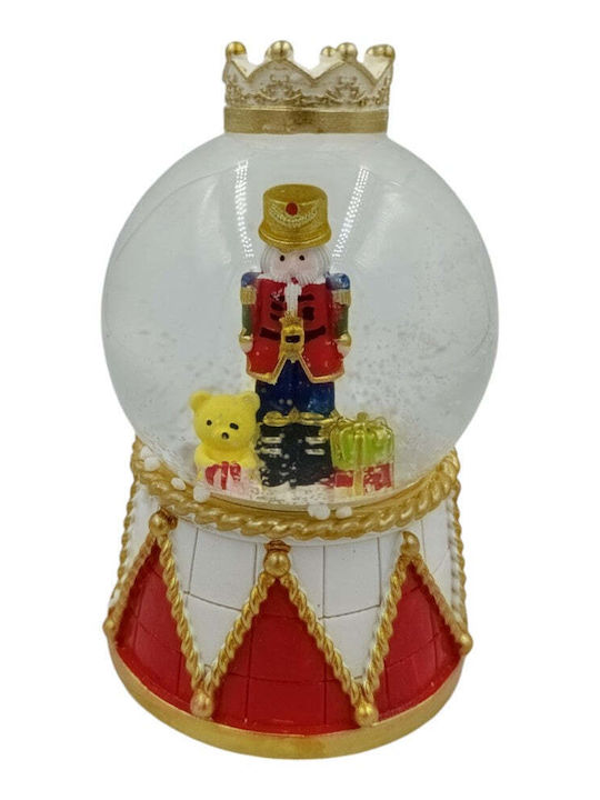 Christmas Snowball Illuminated with Nutcracker 9x14cm