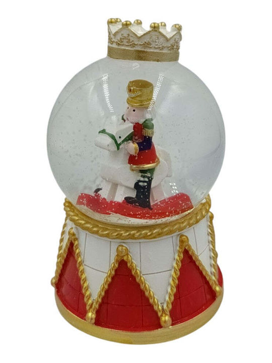 Christmas Snowball Illuminated with Nutcracker 9x14cm