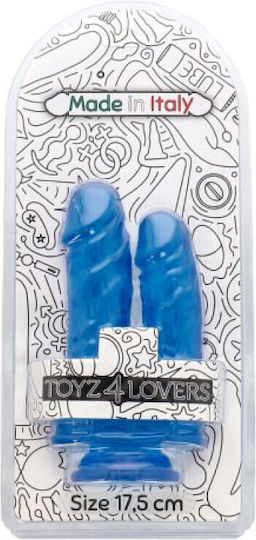 Toyz4lovers Caino Abele Glass Dildo With Suction Cup Blue 17.5cm