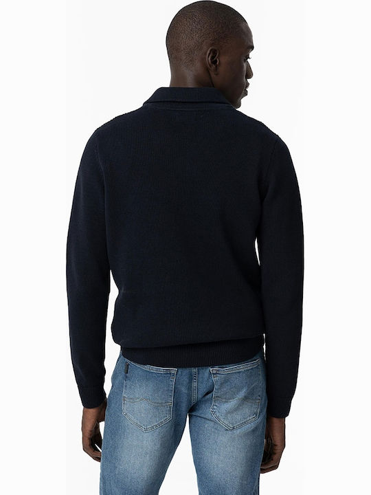 Long Sleeve Blue Blouse