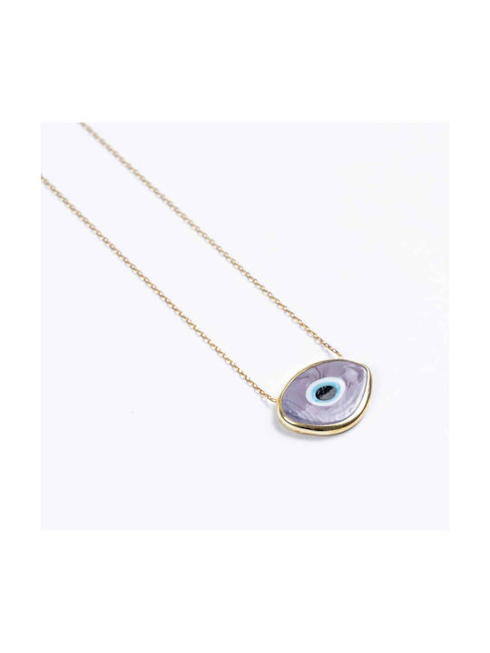 Cuoro Charm Eye from Gold Plated Silver