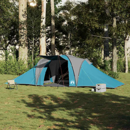 vidaXL Camping Tent Blue 3 Seasons for 6 People