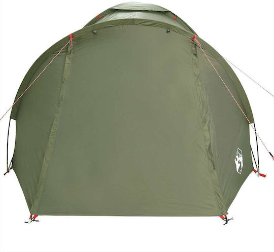vidaXL Camping Tent Igloo Green 3 Seasons for 2 People