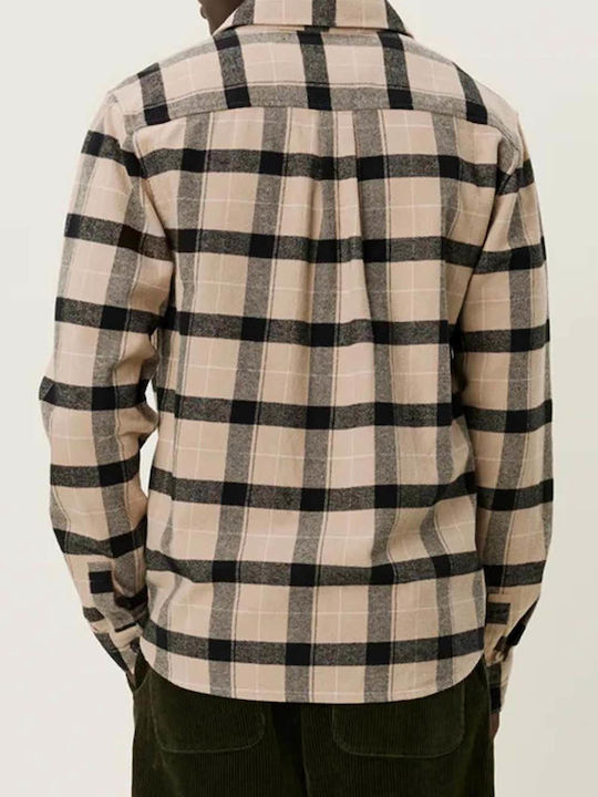 Les Deux Overshirt Flanelă Ivoire Roșin