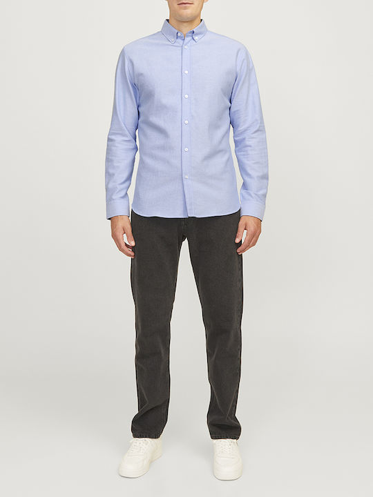 Μακρυμάνικo Βαμβακερό Πουκάμισο Cashmere Blue Light Blue