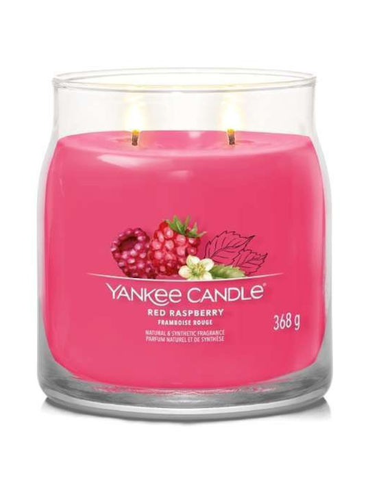 Yankee Candle Scented Candle Jar with Scent Red Raspberry Red 368gr 1pcs 1701386