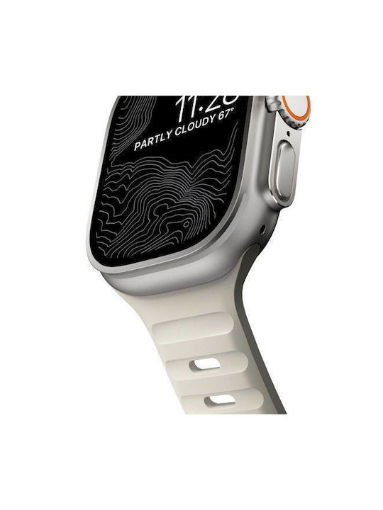 Nomad Sport Strap Se V2 Lsr Λουράκι Σιλικόνης Γκρι (Apple Watch 42/44/45mm/Ultra 49mm)