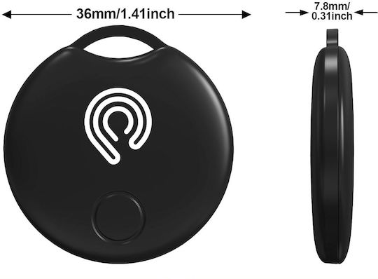 Hyperloq NeoTag Classic Apple Find My Black