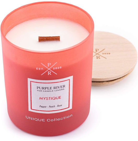 Purple River Aromatisches Soja-Kerze im Gefäß Rote 220gr