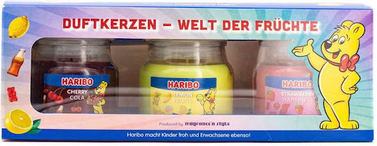 Haribo Αρωματικό σε Βάζο Cherry Cola / Lemon / Strawberry 3τμχ