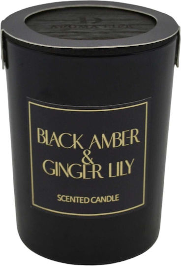 Ankor Αρωματικό Κερί σε Βάζο με Άρωμα Black Amber & Ginger Lily 8x10.5εκ.