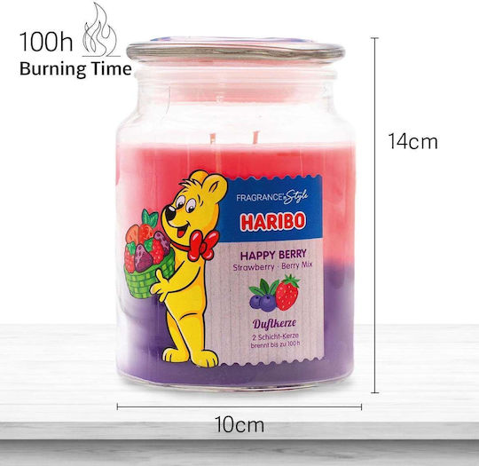 Haribo Ароматична Свещ в Буркан с Аромат Щастлива Ягода 510гр