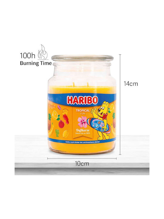Haribo Ароматична Свещ В Буркан С Аромат Тропическо Удоволствие 510гр