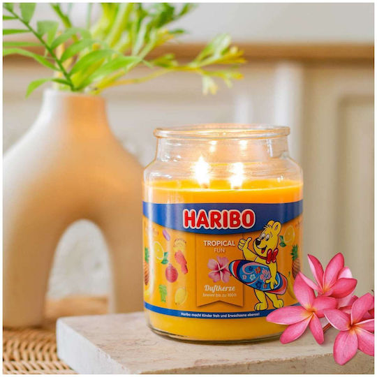 Haribo Αρωματικό Κερί σε Βάζο με Άρωμα Tropical Fun 510gr