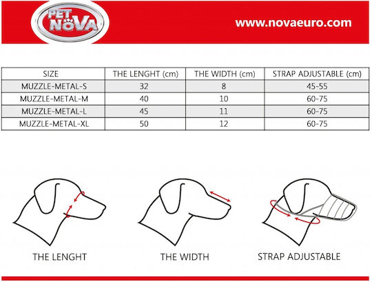 Pet Nova Намордник за куче XLarge