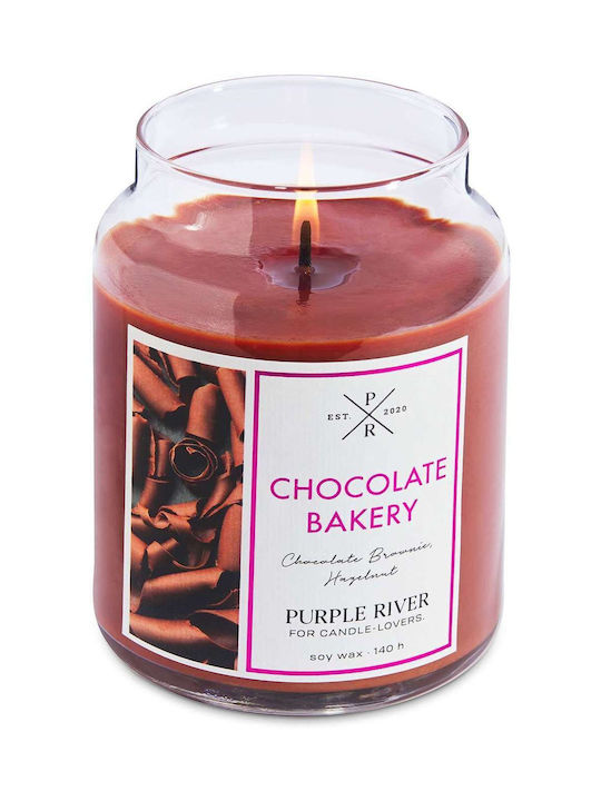 Aromatic Candle Chocolate Bakery A913 10x18cm 623gr Brown Purple River Soy Candle