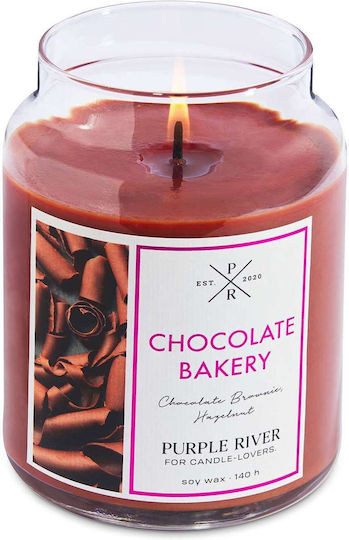 Aromatic Candle Chocolate Bakery A913 10x18cm 623gr Brown Purple River Soy Candle