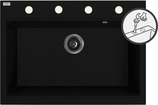 Laveo SBT B107 Ένθετος από Συνθετικό Γρανίτη Μ70xΠ50cm Μαύρος Laveo SBT B107 Ένθετος από Συνθετικό Γρανίτη Μ70xΠ50cm Μαύρος