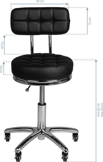Black Cosmetic Stool Am-877