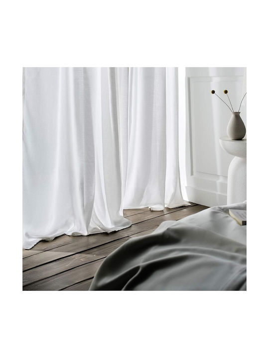 Gofis Home Curtain with Grommet Renata White 200x280cm