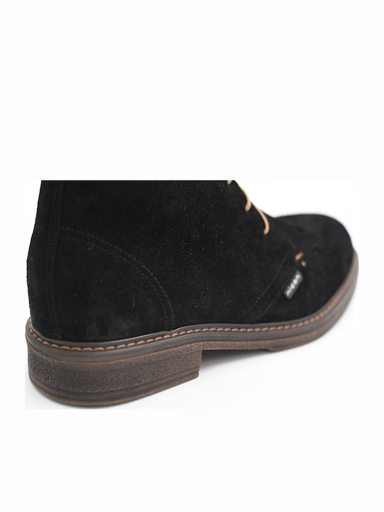 Kalt Suede Μαύρα Ανδρικά Μποτάκια