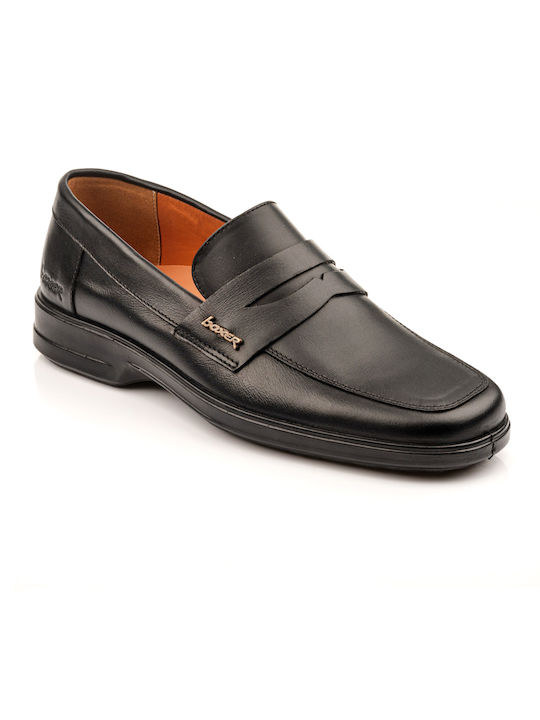 Boxer Men's Leather Loafers Black