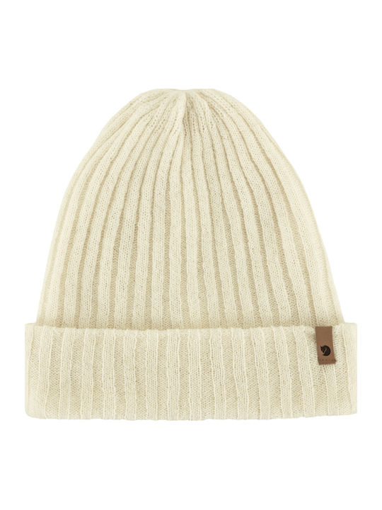 Byron Beanie Unisex Σκούφος Πλεκτός σε Λευκό χρώμα