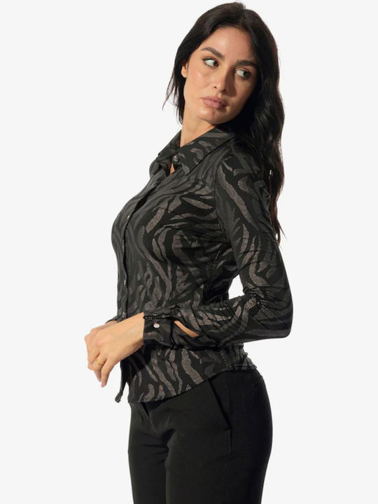 Women's Long Sleeve Shirt Black