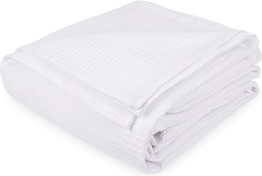 Mc Decor Blanket Nursery Swaddling Blankets Waffle White Blanco 100x150cm