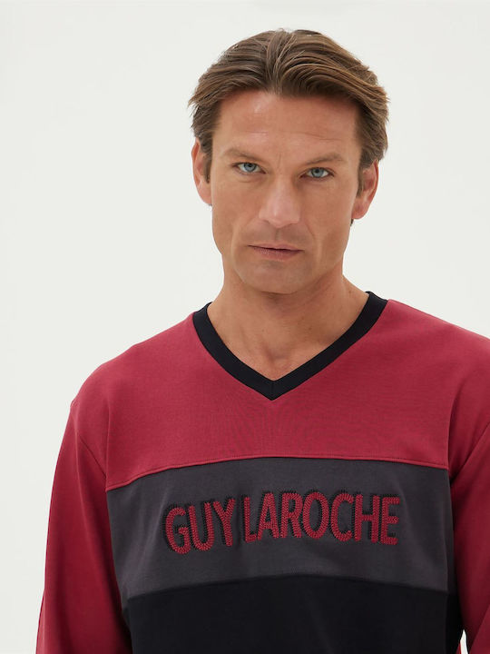 Guy Laroche Зимно Мъжко панталонче на пижама Bordo