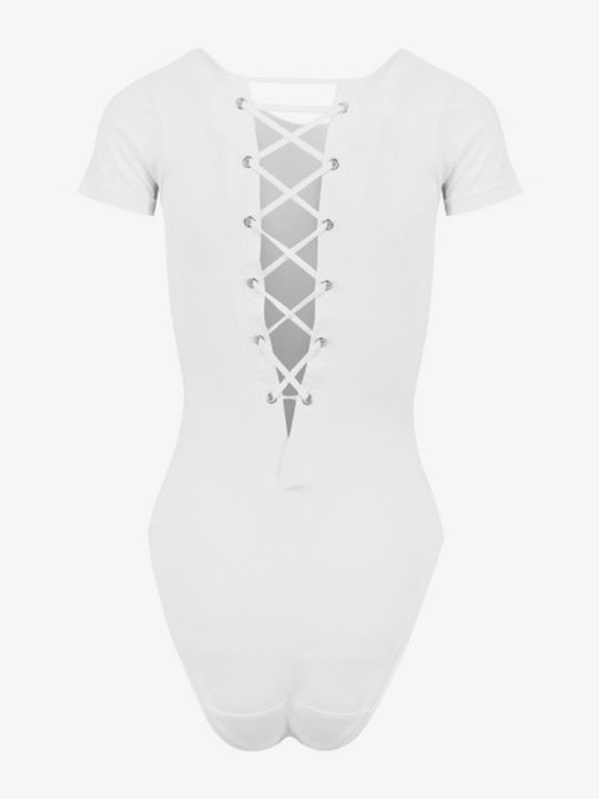 Γυναικείο Κορμάκι με Δαντέλα White