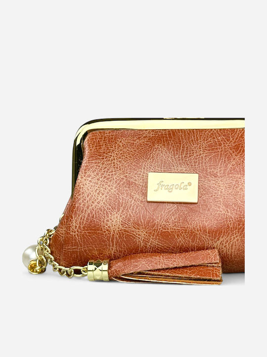 Μικρό Γυναικείο Πορτοφόλι Κερμάτων Light Brown Vintage