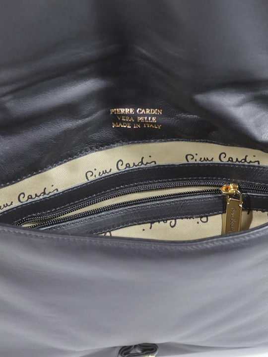 Pierre Cardin Leder Damen Tasche Schulter Schwarz