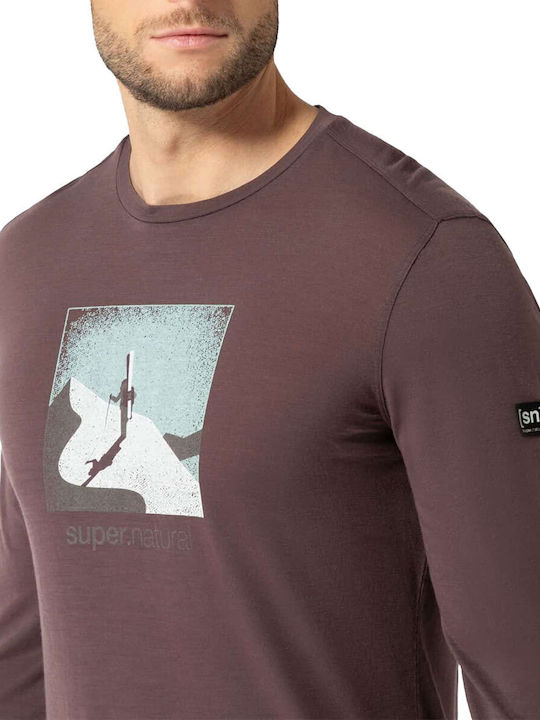 Super.Natural Herren Thermo Langarmshirt Rosa