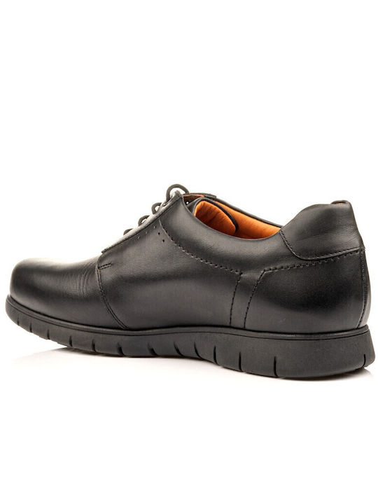 Leder Herren Freizeitschuhe Schwarz