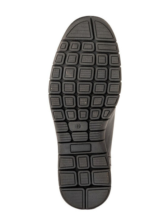 Leder Herren Freizeitschuhe Schwarz