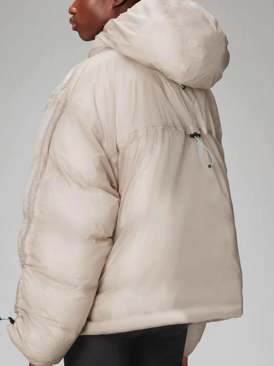 Rains Women's Puffer Jacket for Winter Beige