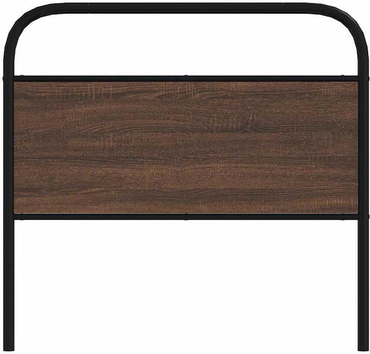 vidaXL Metallic Brown Bed Headboard Oak 95cm