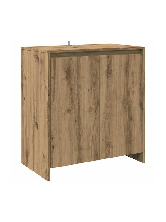 Bufet cu Sertare Technical Oak 140x41x75cm