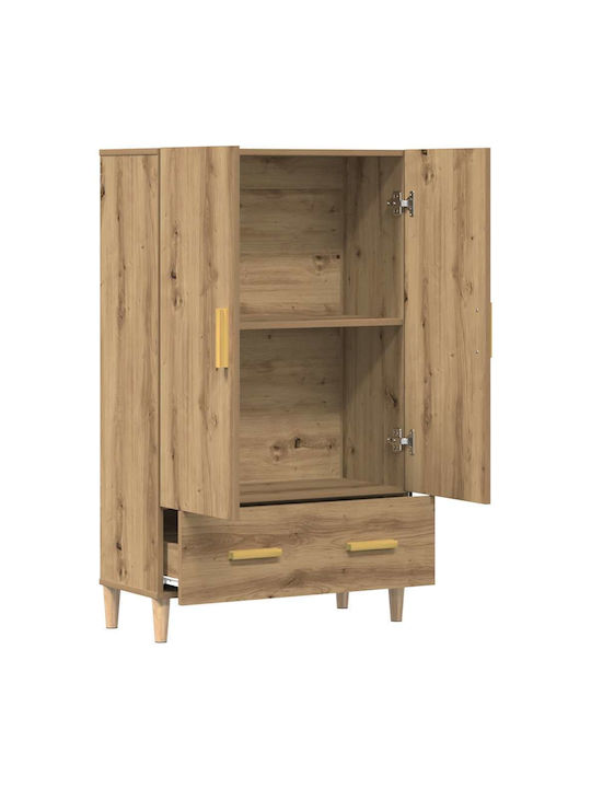 Double Door Wardrobe Oak 70x31x115cm