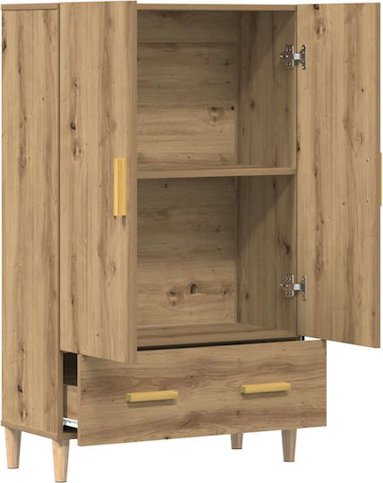 Δίφυλλη Ντουλάπα Δρυς 70x31x115cm