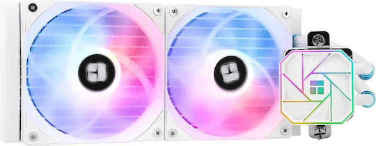 Thermalright Aqua Elite 240 v3 Water Cooling AIO CPU With 2 Fans 120mm And ARGB Lighting White